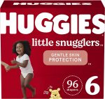 Baby Diapers Size 1 (8-14 lbs), 198ct, Huggies Little Snugglers Newborn Diapers